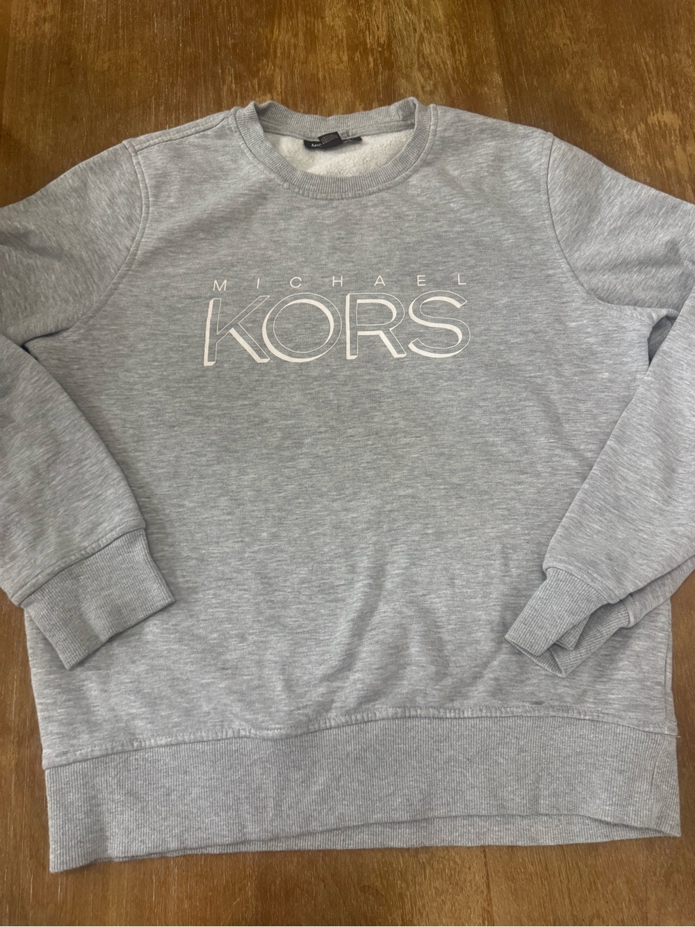 Michael Kors Light Grey Logo Crewneck Sweatshirt
